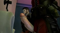 sex чулках video deadpool and dmcdante are having a good time in the mens room porn