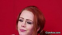 sex пряная мед получает камшот на ее лицо глотая всю зарядку porn