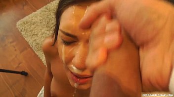 sex cunnilingus russian girl skull fucked by huge cock before taking monster facial porn