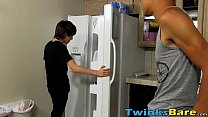 sex fucking kyler moss takes a spin on robbies cock in the kitchen porn