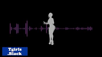 sex черная трансексуалка моделирует большой член перед дерганием porn