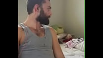 sex tanned hairy guy cums on the camera porn