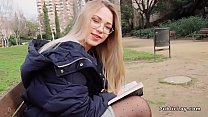 sex блондинка в колготках трахается в кустах porn