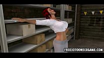 sex две сексуальные милашки из 3d мультфильмов в гараже в сексуальном тройничке porn