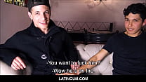 sex when two twink spanish latino boys get paid to fuck in front of camera guy porn
