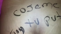 sex трахни меня я твоя шлюха написано на ягодицах моей жены porn