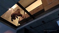 sex подглядываю за моей грудастой женой со стеклянного дна чтобы увидеть ее сиськи и пухлую киску porn