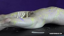 sex solo badboybondage boy writhes while dried wax is scraped off him with spatula porn