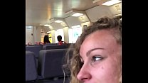 sex 電車の中でエンジェルエミリー公開フェラとごっくん porn