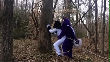 sex спаривание пары в фурсьюте в лесу porn