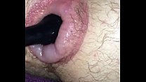 sex трахаю свою пухлую мужскую киску игрушкой porn