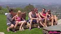 sex shemale cute newbie couple goes to an la swinger club porn