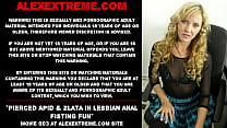 sex проколотые apid и zlata в лесбийском развлечении с анальным фистингом porn