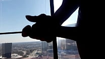 sex explicit at work on the 25th floor playing with curve porn
