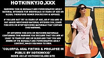 sex красочный анальный фистинг и пролапс на публике от hotkinkyjo porn
