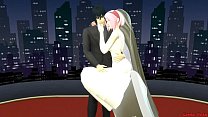 sex star sakuras wedding part me hentai netorare newlyweds take pictures with eyes covered a wife silly husband porn