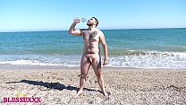 sex straight male walking along the nude beach magic javi porn