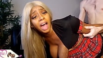 sex чернокожая студенткашлюшка islacox обожает большой белый член porn
