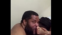 sex rock is licking his girls delicious feet porn