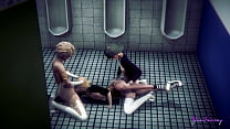 sex фембой яой сэм втроем трахнута двумя фембоями в туалете сосет член и анал и они кончают ему в задницу и в рот porn