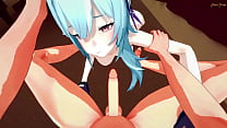 sex юла делает тебе минет от первого лица а затем получает кримпай на полу genshin impact hentai porn