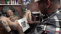 sex river dawn ink сосет член после ее новой татуировки с киской porn