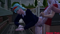 sex жизни anime ecchi cap jiraiya fucking outdoors with bulma and number 17 see how he is unfaithful to vegeta also porn
