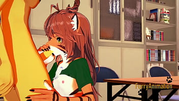 sex full furry futanari hentai 3d dog futanari and tiger girl blowjob and fucked with creampie anime manga japanese porn