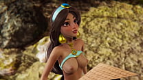 sex ディズニーふたなりラヤはジャスミンによって中出しされる3dポルノ porn
