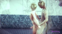 sex xxz yaoi femboy osuke enjoys a hot shower with his boy sissy boy japanese asian manga anime porn gay porn