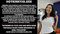 sex hotkinkyjo трахает ее задницу огромным дилдо от мистера хэнки и анального пролапса porn