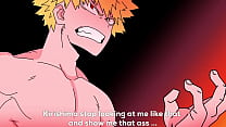 sex movie kirishima gets turned on when he sees bakugo naked and then he fucks him porn