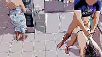 sex я трахаю свою горячую падчерицу рядом с ее мамой на кухне мультфильм хентай porn