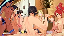 sex into the pokemon verse vol 17人のポケガールネッサミスティフラナリーなどとのセックスパーティー porn