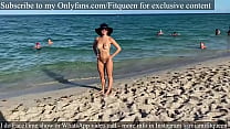 sex hd amateur fitqueen teen cause a circle of men at public nude beach porn
