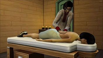 sex 亞洲兒子在工作時拜訪他的媽媽後按摩他的媽媽 porn