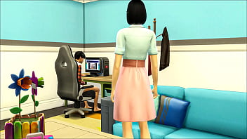 sex アジアの継母はコンピューターの前で自慰行為をしている処女の義理の息子を見つけ彼が初めて彼女とセックスするのを助けることを心配しています porn