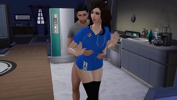 sex 十代の看護師が義理の兄弟から三重中出しされる sims4 porn