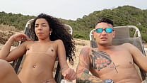 sex my girlfriend and i went to the nude beach and were arrangements in the middle of everyone porn