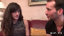 sex французскую брюнетку с маленькими сиськами жестко трахают в анал porn