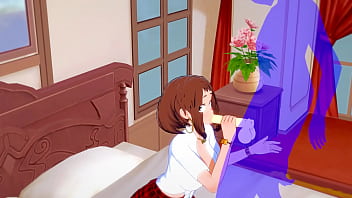 sex my hero academia hentai урарака делает минет и трахается японская азиатская манга аниме фильм игра порно porn
