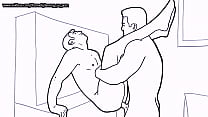 sex чернобелое анимированное гейпорно часть 4 porn