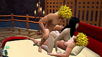 sex хината наруто и клон porn