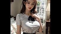 sex 3d анимированная хентайская азиатская модель в костюме горничной со звуком асмр мастурбации киски porn