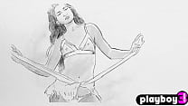 sex сногсшибательная миниатюрная милфа деми фрэй показывает горячее тело во время позирования на улице для playboy porn