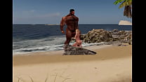 sex огромный красавчик трахает пляжную бимбо перед камерой heyward porn