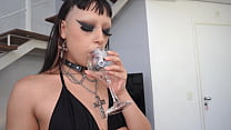 sex gothdaped 3 белая бразильская готика с характером элис драммонд уничтожает свою задницу тремя огромными членами dap porn