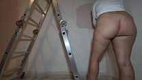 sex bf my big ass milf wife painting the bedroom wall homemade amateur intimacy porn
