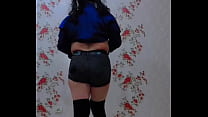 sex парень в девчачьем платье красное дополнительное миниплатье большая белая попка большая жопа сисси попка porn